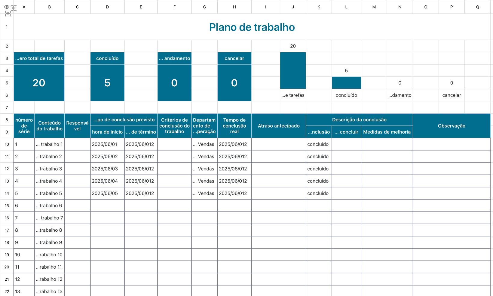 Plano de trabalho 11